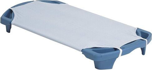 Children's Factory Angeles Angels Rest Gingham Cot Sheet, Toddler-Size, AFB5700TG, Kids Daycare, Classroom or Preschool Poly/Cotton Fitted Nap Sheet with Elastic Straps in Saudi Arabia