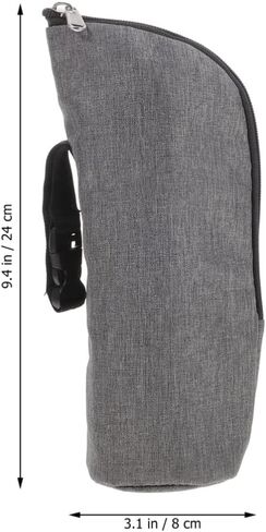 تودمومي قطعتان من حقائب معزولة لزجاجة الرضاعة الحرارية لحليب الثدي مع مشبك تعليق حقيبة عازلة محمولة لحديثي الولادة والاطفال الصغار للسفر, ألوان متنوعة, 24x8cm, عصري in Kuwait