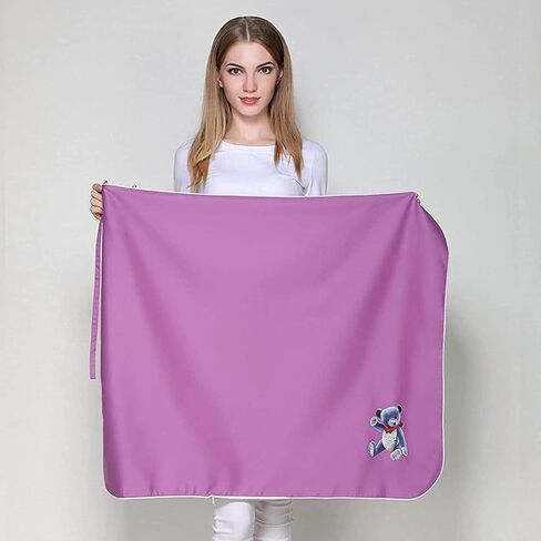 5G Anti-Radiation Blanket, EMF Shield Protection Apron for Pregnancy, Infants, Baby, Children, Maternity Cloak Silver Fiber Soft and Breathable-95 * 75CM-Purple ( Color : 95*75CM , Size : Purple ) in Saudi Arabia