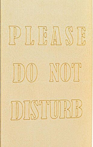 Wooden Door Knob Hanger, Please Do Not Disturb (3.25 x 9.5 in, 12-Pack) in Saudi Arabia