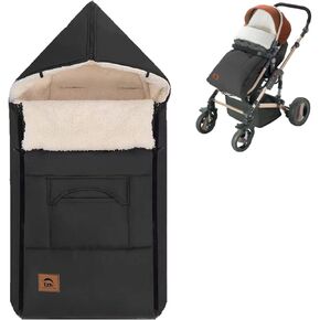 EAQ Universal Winter Warm Baby Stroller Footmuff,Muti Use Bunting Bag, Fleece Lined Washable Outdoor Sleeping Bag for Baby