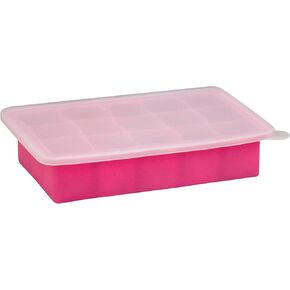 green sprouts Fresh Baby Food Freezer Tray | Perfectly portioned for baby's first feedings | Clear lid for covering food & stacking trays, Flexible for easy removal, Dishwasher safe, Aqua