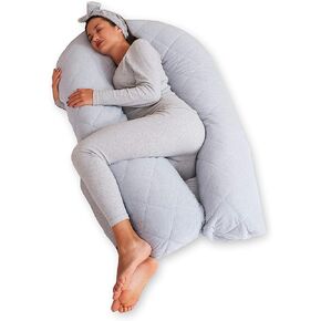 BODY NEST™ Pregnancy Pillow for Sleeping — U Shaped Maternity Pillow for Pregnant Women — Cooling Body Pillow for All Seasons with Reversible & Removable Dual Sided Cover, Washable & Minky Soft in Kuwait