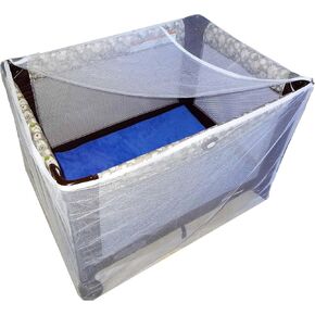 Baby Playpen Mosquito Net with Zippers, Premium Quality by Tedderfield, for Pack ‘n Play Playpens, Strollers, Easy Zip Access to Baby, Drawstring Base, Ideal Portable Bug Netting in Saudi Arabia