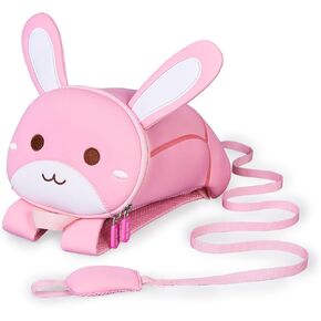 NOHOO Toddler Backpack Leash, Mini Cute Cartoon Animal, Waterproof Travel Book Bag for Baby Boys Girls 3~6 Years(Cat)