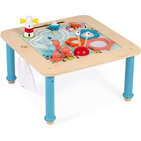 Janod 14 Piece Wooden Progressive Activity Table - Ages 18 Months+ - J08041 in Saudi Arabia