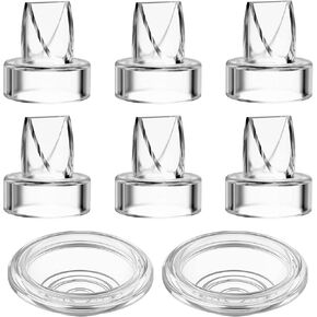 Duckbill Valves & Silicone Diaphragm Compatible with Momcozy/TSRETE/HAUTURE/PADRAM/LoveOfLive/OMFMF / S9 Pro/S10/S12 Parts Replace, Wearable Breast Pump Accessories (8 Piece Set)