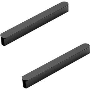 D Handle,Door Cupboard Knobs,Furniture Drawer Pulls,Hidden Kitchen Door Handles 2 Pcs Black Cabinet Handles Aluminum Invisible Door Handle with Screws Drawer Handles for Wardrobe,Home Decor,Furniture, in Kuwait
