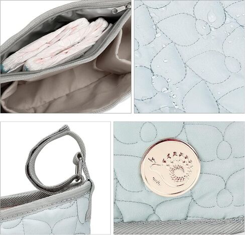 Stroller Hanging Bag with Wet Bag- Baby Diaper Bag Stroller Organizer Caddy Portable Stroller Storage Pouch for Outdoor in Kuwait