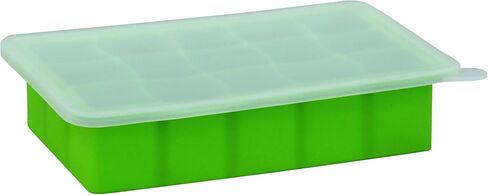 green sprouts Fresh Baby Food Freezer Tray | Perfectly portioned for baby's first feedings | Clear lid for covering food & stacking trays, Flexible for easy removal, Dishwasher safe, Aqua in Saudi Arabia