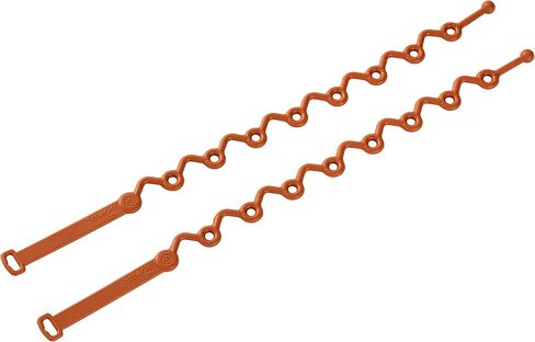 Fun Strap - Toy Safety Strap, Food-Grade Stretchable Silicone, No More Toys, Bottle and Pacifier Floor Drop from Stroller, car seat and highchair. 2-Pack (Clay) in Saudi Arabia