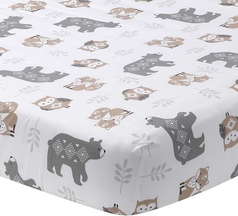 Lambs & Ivy Woodland Forest Animal Nursery 5-Piece Baby Crib Bedding Set - Gray in Saudi Arabia