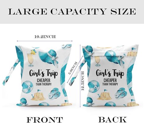 zcyxuuw Wet Bag, Wet Dry Bag, Wet Bag for Swimsuit, Travel, Beach, Pool, Diapers, Dirty Yoga Gym Clothes, Toiletries, Makeup Bag, Waterproof Reusable Beach Bag Ocean Starfish D閏or, 2 Pcs Set. in Kuwait
