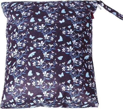 Damero 3Pcs Wet Dry Bag with 2 Zippered Pockets and Snap Handle for Cloth Diaper, Swimsuit, Clothes, Ideal for Travel, Exercise, Daycare, Roomy and Water-resistant (Bear) in Kuwait