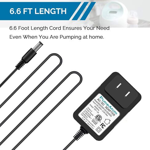PumpMom 12V Power Adapter Charger for Spectra Breast Pump S1 S2 S100 S200 and 9 Plus, Replacement Power Supply for Motif Luna Brreast Pumps in Saudi Arabia
