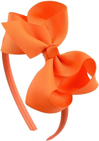 DEEKA 4 بوصة 12 قطعة من شريط Grosgrain أقواس رأس عصرية فيونكات شعر للفتيات الصغيرات in Kuwait