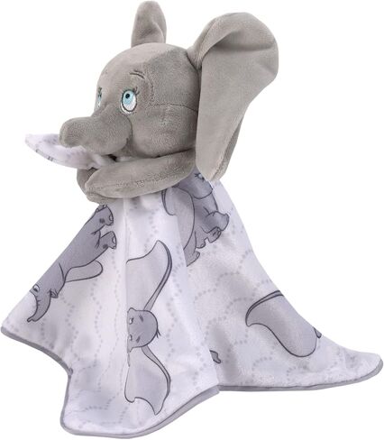 Disney Dumbo Gray and White Super Soft Sherpa Baby Blanket and Security Blanket 2-Piece Set in Saudi Arabia