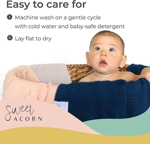 Knit Baby Blanket in Elegant Pattern, Organic Cotton Blankets for Crib or Stroller, Receiving Blankets - Salt White in Saudi Arabia