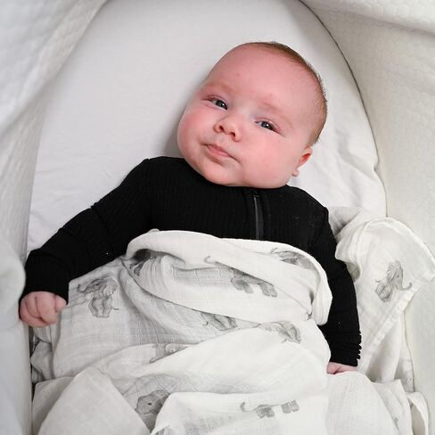 LollyBanks Baby Swaddle Blankets, 100% Organic Cotton Muslin Baby Blanket | 47" x 47", Lightweight Receiving Blanket for Nursing, Stroller, Boys & Girls (Golf Print) in Saudi Arabia