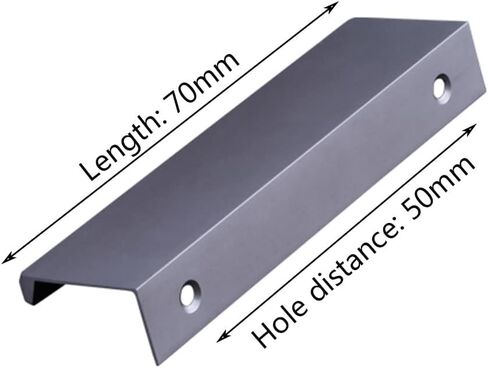 D Handle,Door Cupboard Knobs,Furniture Drawer Pulls,Built-in Handles for Furniture Invisible Cabinet Handles Kitchen Concealed Handles Modern Aluminum Door Handle Drawer Handles Wardrobe Handles for D in Kuwait