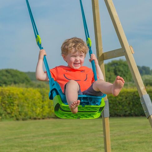 TP Toys Baby Swing - Comfy Toddler Swing Seat, Kids Outdoor Toys, Quadpod Adjustable 4-in-1 Swings Chair, Secure, Safe Quick Click Locking System, Durable, Easy Installation, Ages 6 Months - 8 Years in Saudi Arabia