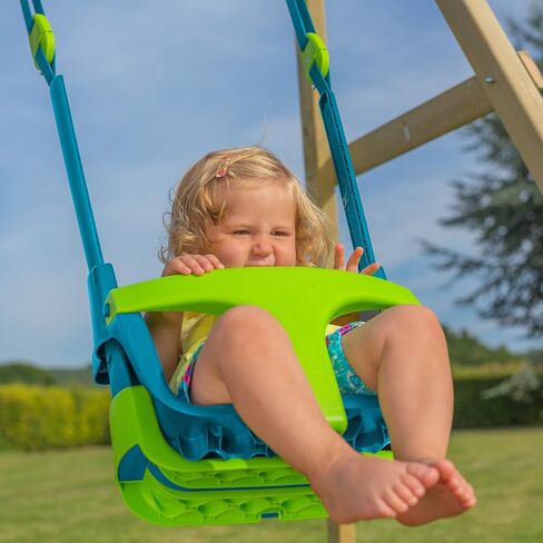 TP Toys Baby Swing - Comfy Toddler Swing Seat, Kids Outdoor Toys, Quadpod Adjustable 4-in-1 Swings Chair, Secure, Safe Quick Click Locking System, Durable, Easy Installation, Ages 6 Months - 8 Years in Saudi Arabia