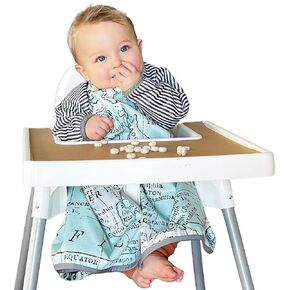 Premium Baby Led Weaning Bib - Full Coverage with Lap Protection - Water-Resistant Long Sleeve Smock in Saudi Arabia