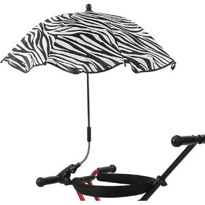 Baby Umbrella Stroller Parasol with Clamp Adjustable, UV Protection Clip on Umbrella Stroller for Toddlers 1-3 Stroller Sun Shade Umbrella for Trolley, Beach Chair, Wheelchair, Travel
