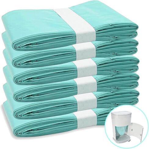 6 Pack Adult Diaper Disposal Liners Refills Compatible with Janibell Akord 280 Slim Adult Diaper Disposal System and Akord Slim Incontinence Disposal System(NOT Compatible with 330 pails) in Saudi Arabia