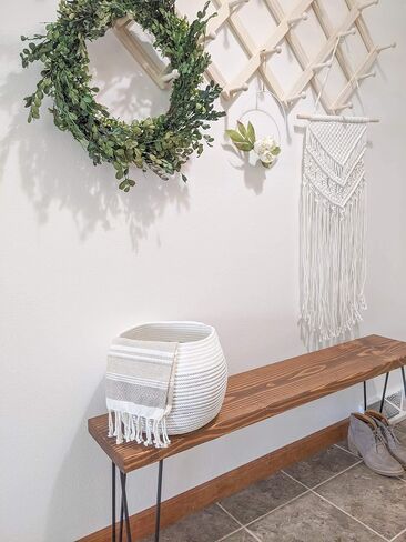Goodpick Round Small Wicker Storage Basket for Shelves, 10" x 8.3", Jute | Woven Baby Basket with Handles， Decorative Gift Basket, Fits Living Room Nursery Toys & Towels Storage, Plant Baskets Indoor in Saudi Arabia