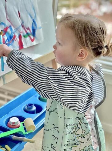 Premium Baby Led Weaning Bib - Full Coverage with Lap Protection - Water-Resistant Long Sleeve Smock in Saudi Arabia