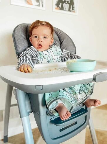 Premium Baby Led Weaning Bib - Full Coverage with Lap Protection - Water-Resistant Long Sleeve Smock in Saudi Arabia