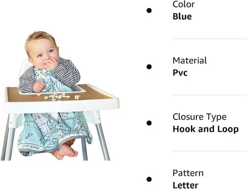 Premium Baby Led Weaning Bib - Full Coverage with Lap Protection - Water-Resistant Long Sleeve Smock in Saudi Arabia