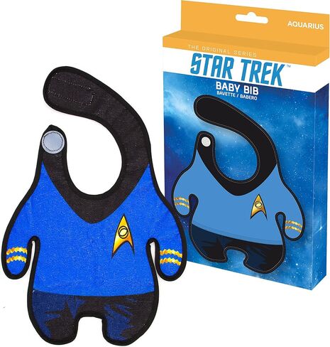 GAMAGO Star Trek Baby Bib for Feeding, Drooling & Teething - Cute Terry Cloth Cover for Newborn Baby Boys & Girls - Officially Licensed Star Trek Merchandise & Collectibles - 6+ Months Old - Unisex in Saudi Arabia