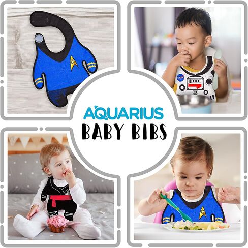 GAMAGO Star Trek Baby Bib for Feeding, Drooling & Teething - Cute Terry Cloth Cover for Newborn Baby Boys & Girls - Officially Licensed Star Trek Merchandise & Collectibles - 6+ Months Old - Unisex in Saudi Arabia