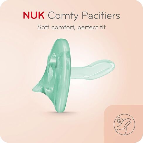 NUK Comfy Orthodontic Pacifiers, 0-6 Months, 3 Pack in Saudi Arabia
