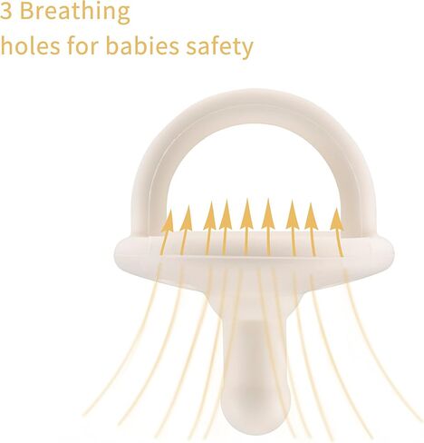 Soothie Pacifiers 0-18 Months, Set of 6 Ultra-Light Silicone Binkies with Collapsible Handle & 3 Air Holes for Added Safety, Best Newborn Pacifiers for Baby Boys Or Girls (Mulberry) in Saudi Arabia