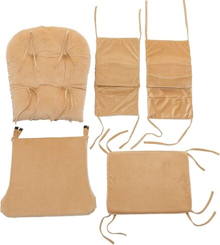 وسائد بديلة من Paddie Glider Rocker مع مساحة تخزين مخملية قابلة للغسل وغير قابلة للانزلاق للكرسي الهزاز المنزلق، 5 قطع، رمادي داكن in Kuwait