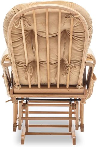 وسائد بديلة من Paddie Glider Rocker مع مساحة تخزين مخملية قابلة للغسل وغير قابلة للانزلاق للكرسي الهزاز المنزلق، 5 قطع، رمادي داكن in Kuwait
