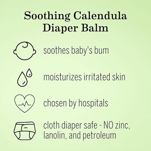 Earth Mama Organic Diaper Balm 2-Ounce | Diaper Cream for Baby | EWG Verified, Petroleum & Artificial Fragrance-Free with Calendula for Sensitive Skin in Saudi Arabia