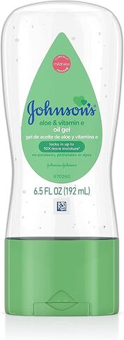 Johnson's Baby Gel Oil with Aloe & Vitamin E, 6.5 Ounces (Pack of 2) in Saudi Arabia