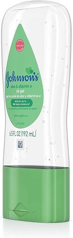 Johnson's Baby Gel Oil with Aloe & Vitamin E, 6.5 Ounces (Pack of 2) in Saudi Arabia