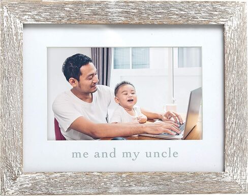 إطار صورة Pearhead Me and My Uncle Rustic، إطار صورة عائلي لابنة الأخ أو ابن الأخ in Kuwait