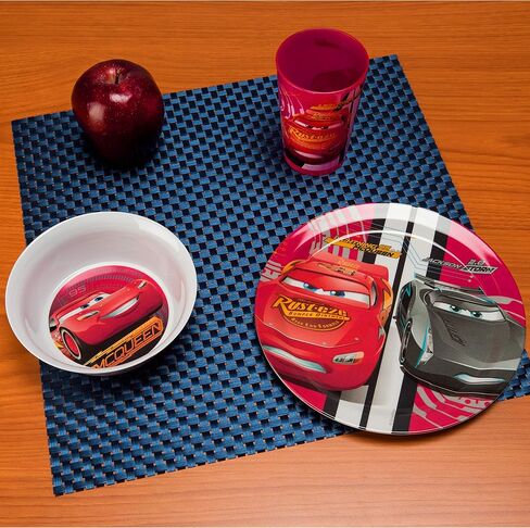 Zak Designs Peppa Pig Kids Dinnerware Set Includes Plate, Bowl, and Tumbler, Made of Durable Material and Perfect for Kids (Peppa & George Pig, 3 Piece Set, BPA-Free) in Saudi Arabia