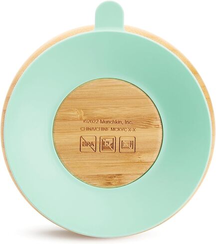 Munchkin® Bambou™ Suction Bowl and Silicone Spoon for Babies and Toddlers, Non-Toxic Bamboo in Saudi Arabia