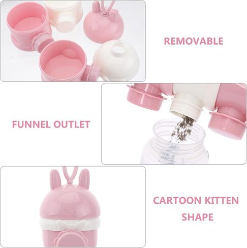 3 Powder Home Feeding Stackable 3 Layer Stackable Formula Dispenser Kids Storage Travel Dispenser Milk for Non- Spill Food Case Snack Formula Portable Simple in Kuwait