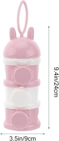 3 Powder Home Feeding Stackable 3 Layer Stackable Formula Dispenser Kids Storage Travel Dispenser Milk for Non- Spill Food Case Snack Formula Portable Simple in Kuwait