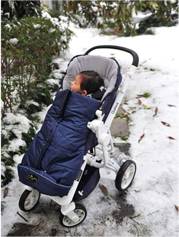 CozyMe 3 in 1 Winter Outdoor Tour Toddler Universal Stroller Sleeping Bag, Waterproof Footmuff, Length/Height/Temperature Adjustable Baby Bunting Bag, Black in Saudi Arabia