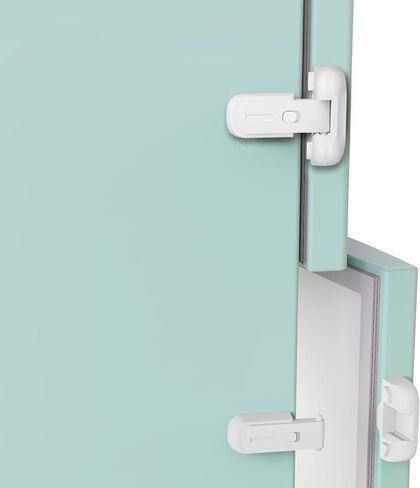 Updated Baby Safety Proof Fridge Latch Lock to Keep Door Closed,Child Proof Refrigerator/Fridge/Freezer Door Lock for Toddlers and Kids,no Tools Need or Drill (Grey-1pcs) in Saudi Arabia