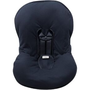 JYOKO Kids Universal Padded Cover Liner for Baby car seat Gr 0/100% Cotton Made (Compatible with Maxi COSI, Chicco, Britax and More) (Black Series)